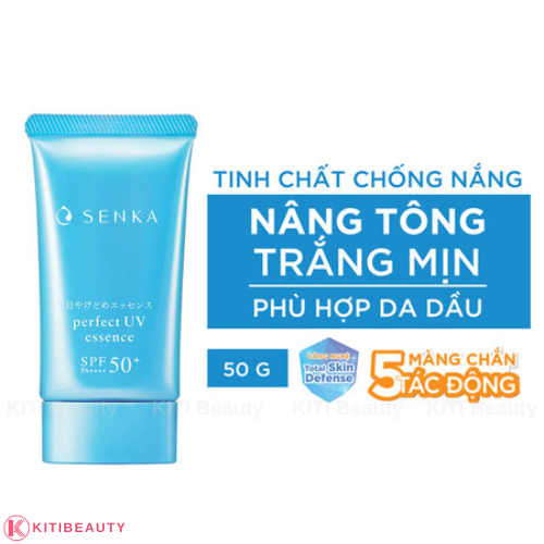 Tinh Chất Chống Nắng Nâng Tông Senka Perfect UV Essence SPF50+ PA++++ 50g